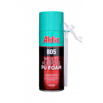 Akfix 805 Многоцелевая бытовая полиуретановая пена, 350 гр.