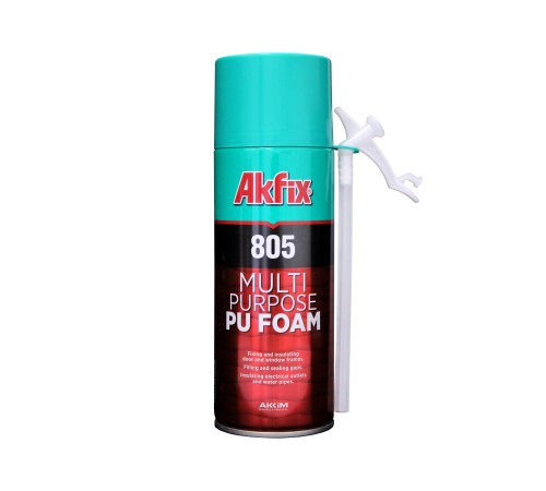Akfix 805 Многоцелевая бытовая полиуретановая пена, 350 гр. Akfix 805 Многоцелевая бытовая полиуретановая пена, 350 гр.