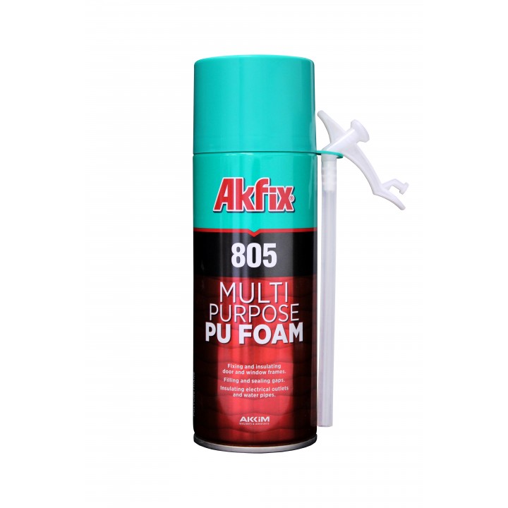 Akfix 805 Многоцелевая бытовая полиуретановая пена, 350 гр.