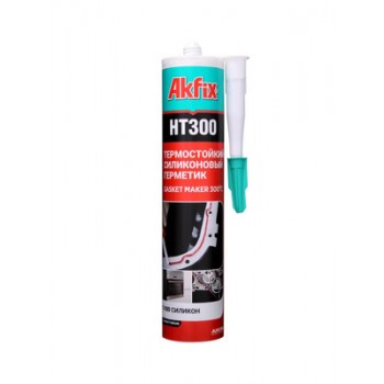 Akfix HT300 Термостойкий силикон, 310 мл. Красный