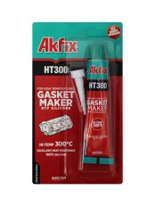Akfix HT300 Термостойкий силикон, 50 гр. Красный (Блистер)