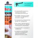 Akfix AC605 Акриловый герметик, 310 мл. Белый