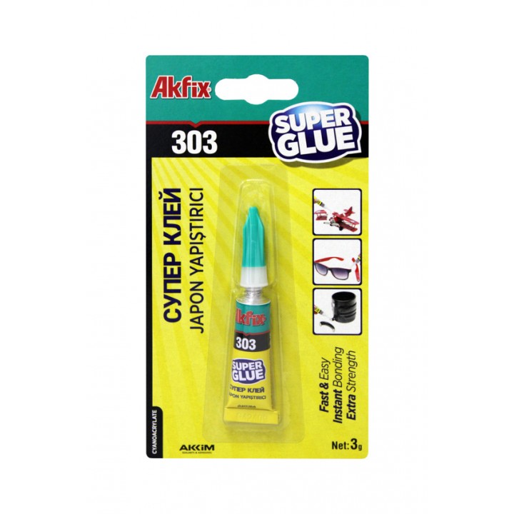 Akfix 303 Супер клей, 3 гр.