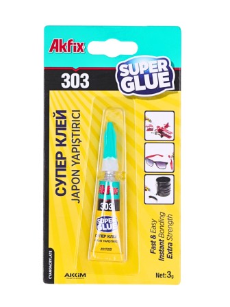 Akfix 303 Супер клей, 3 гр.