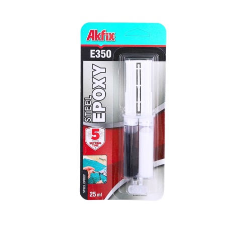 Akfix E350 Эпоксидный клей для металла (5 мин.) 25 мл. (29 гр.) Akfix E350 Эпоксидный клей для металла (5 мин.) 25 мл. (29 гр.)