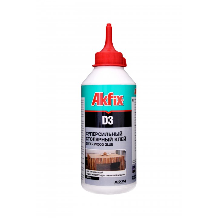 Akfix D3 Клей ПВА Д3, 500 гр. Белый