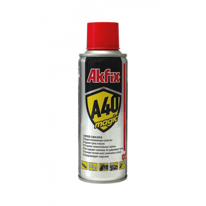 Akfix A40 Magic Спрей-смазка техническая универсальная, 200 мл.