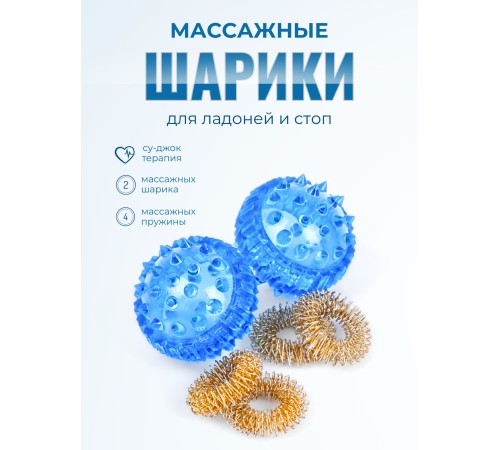 Массажер МАССАЖНЫЙ ШАРИК СИНИЙ без упаковки, 2 шт Массажер МАССАЖНЫЙ ШАРИК СИНИЙ без упаковки, 2 шт