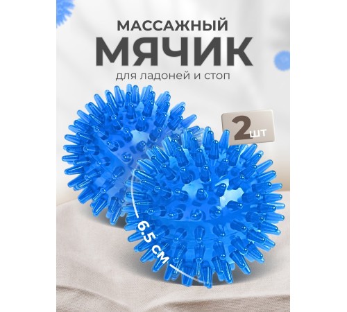 Массажер ЧУДО-МЯЧИК СИНИЙ, 2 шт 