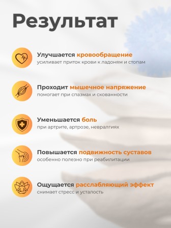 Массажер ЧУДО-МЯЧИК СИНИЙ, 2 шт 