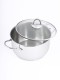 Кастрюля «Легенда» - 4,0 л, 220 мм, ТРС, КС (стеклянная крышка, зеркальная полировка, прутковые ручки)