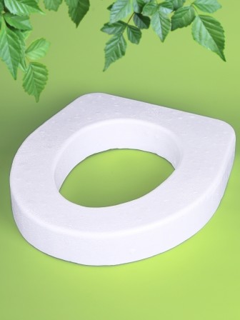 Сиденье на яму белое пенопласт (Новопласт)