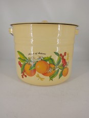 25-0628 Ведро эмалированное 12 л с крышкой 1224Ц/4Км Фруктовая фантазия