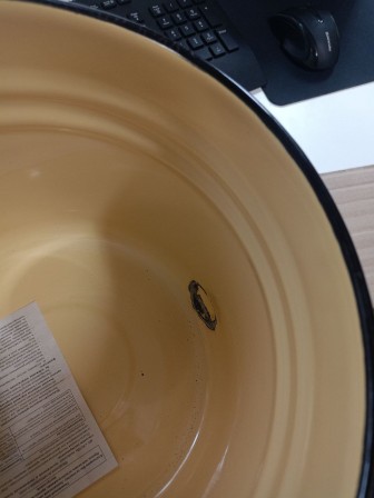 25-0628 Ведро эмалированное 12 л с крышкой 1224Ц/4Км Фруктовая фантазия