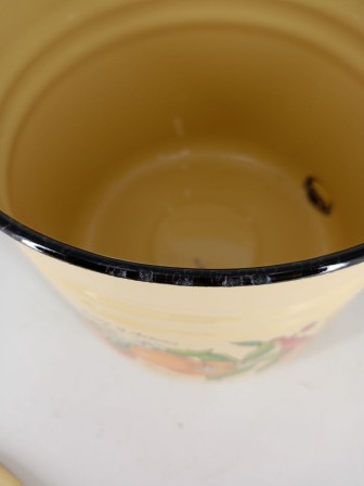 25-0628 Ведро эмалированное 12 л с крышкой 1224Ц/4Км Фруктовая фантазия