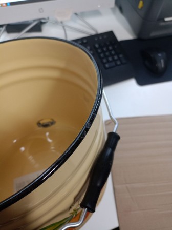 25-0628 Ведро эмалированное 12 л с крышкой 1224Ц/4Км Фруктовая фантазия