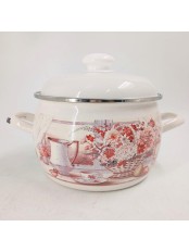 25-0596 Кастрюля 3,5л С-4213АП2/4Жм Летний этюд металлическая крышка