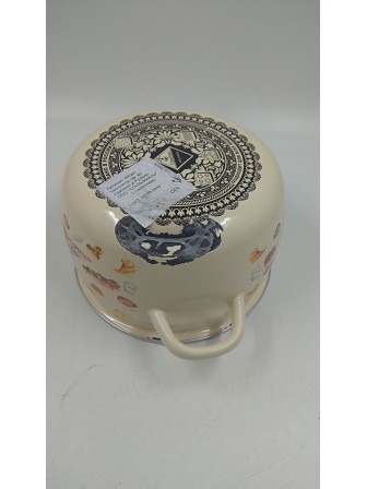 24-1287 Набор эмалированных кастрюль Хлеб 1КА021М, слоновая кость; 2/3/4 л