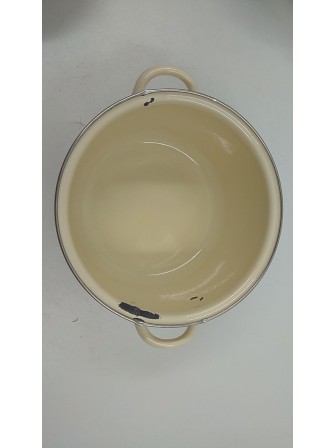 24-1287 Набор эмалированных кастрюль Хлеб 1КА021М, слоновая кость; 2/3/4 л