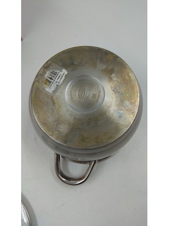 24-0101 Кастрюля 1,75 л из нержавеющей стали с крышкой Амет Славяна 1с855