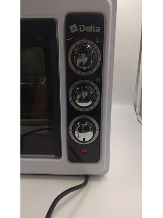 24-0810 Духовка электрическая настольная DELTA D-0123, 37 л, таймер, белый