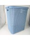 23-0107 Корзина для белья VIOLET 206036 Вязь 60 л, голубая норка
