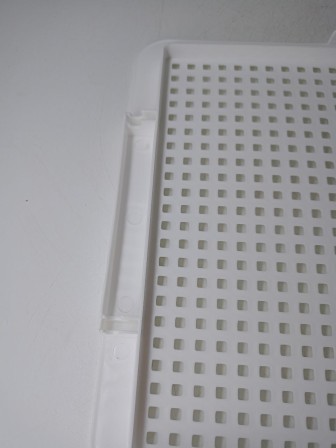 23-2224 Корзина для белья VIOLET 5650006 Лофт 50 л, белая, узкая с крышкой