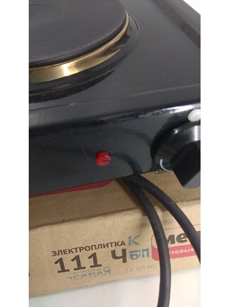 25-0223 Электрическая плитка Мечта 111Ч черная, 1 конфорка, чугун