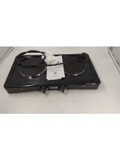 24-1852 Электрическая плитка Мечта 211Ч черная, 2 конфорки, чугун