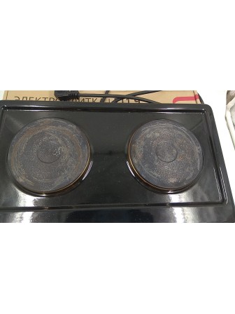 24-1409 Электрическая плитка Мечта 211Ч черная, 2 конфорки, чугун