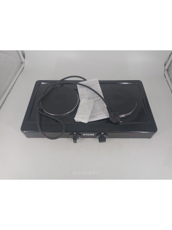 25-0692 Электрическая плитка Мечта 211Ч черная, 2 конфорки, чугун