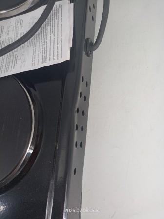 25-0692 Электрическая плитка Мечта 211Ч черная, 2 конфорки, чугун