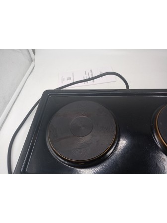 25-0673 Электрическая плитка Мечта 211Ч черная, 2 конфорки, чугун