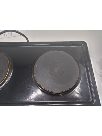 25-0673 Электрическая плитка Мечта 211Ч черная, 2 конфорки, чугун