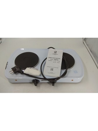 24-2314 Электрическая плитка Мечта 212Ч белая, 2 конфорки, чугун