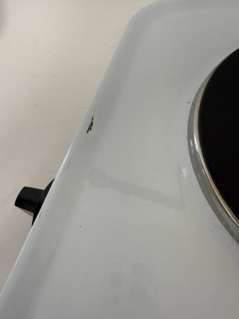 25-0546 Электрическая плитка Мечта 212Ч белая, 2 конфорки, чугун