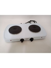 25-0464 Электрическая плитка Мечта 212Ч белая, 2 конфорки, чугун