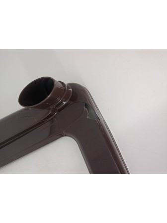 Уценка 24-0406 Комод пластиковый VIOLET Плетенка 035401, 4 секции, бежевый/коричневый