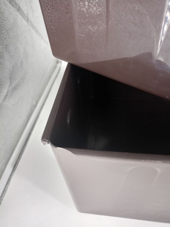 Уценка 24-0406 Комод пластиковый VIOLET Плетенка 035401, 4 секции, бежевый/коричневый