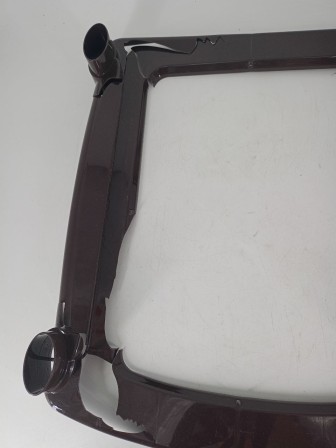 Уценка 24-0406 Комод пластиковый VIOLET Плетенка 035401, 4 секции, бежевый/коричневый