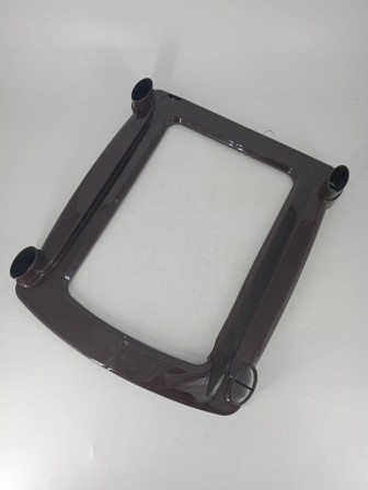 Уценка 24-0406 Комод пластиковый VIOLET Плетенка 035401, 4 секции, бежевый/коричневый