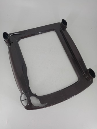 Уценка 24-0406 Комод пластиковый VIOLET Плетенка 035401, 4 секции, бежевый/коричневый