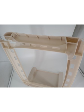 Уценка 25-0414 Комод пластиковый Альтернатива Плетенка М4059, 4 ящика, широкий, слоновая кость