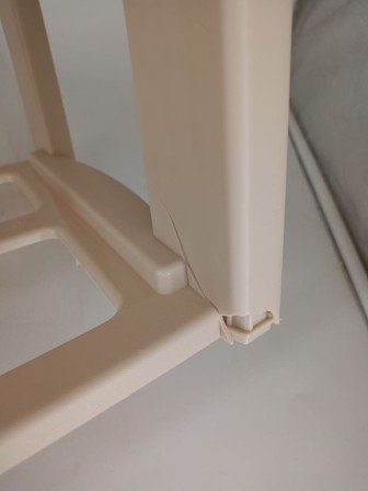 Уценка 23-1461 Комод пластиковый Альтернатива Колорит М7833, 3 секции, бежевый