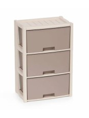 Уценка 23-1461 Комод пластиковый Альтернатива Колорит М7833, 3 секции, бежевый