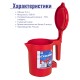 Чайник Росинка 0,5л 0,6кВт, спираль КРАСНЫЙ