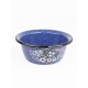 Миска эмалированная 0,8 л, Стальэмаль 1с5с, Голубика, синий, с зерном