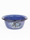 Миска эмалированная 0,8 л, Стальэмаль 1с5с, Голубика, синий, с зерном