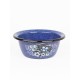 Миска эмалированная 0,8 л, Стальэмаль 1с5с, Голубика, синий, с зерном