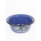Миска эмалированная 0,8 л, Стальэмаль 1с5с, Голубика, синий, с зерном